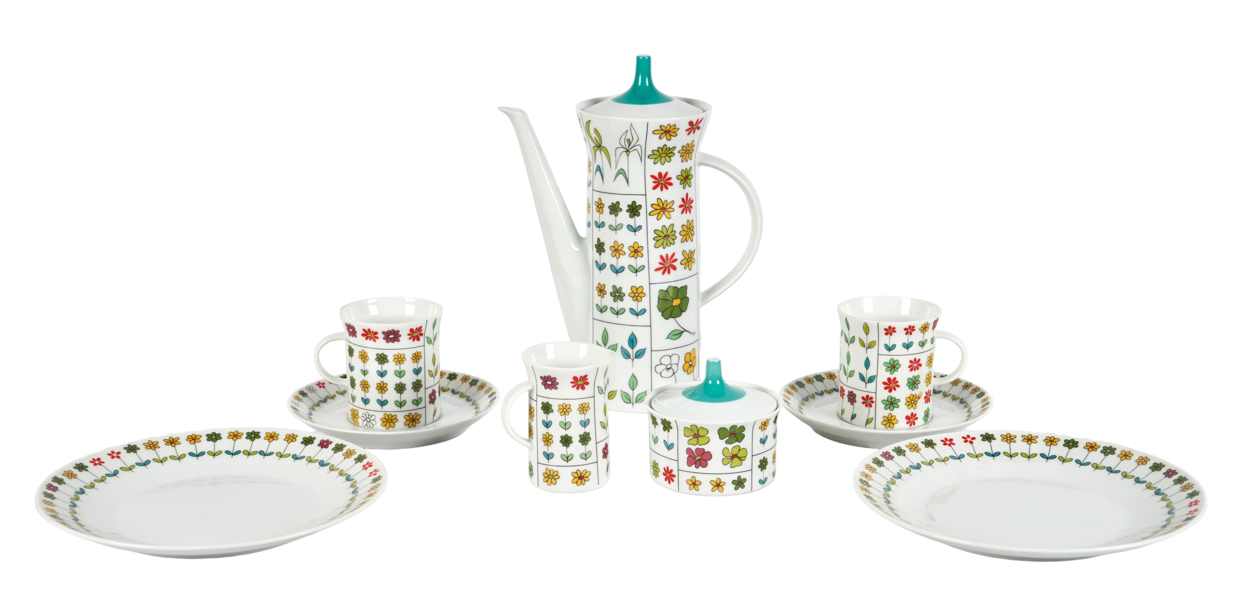 (9) Pc Rosenthal MCM Luncheon Set to