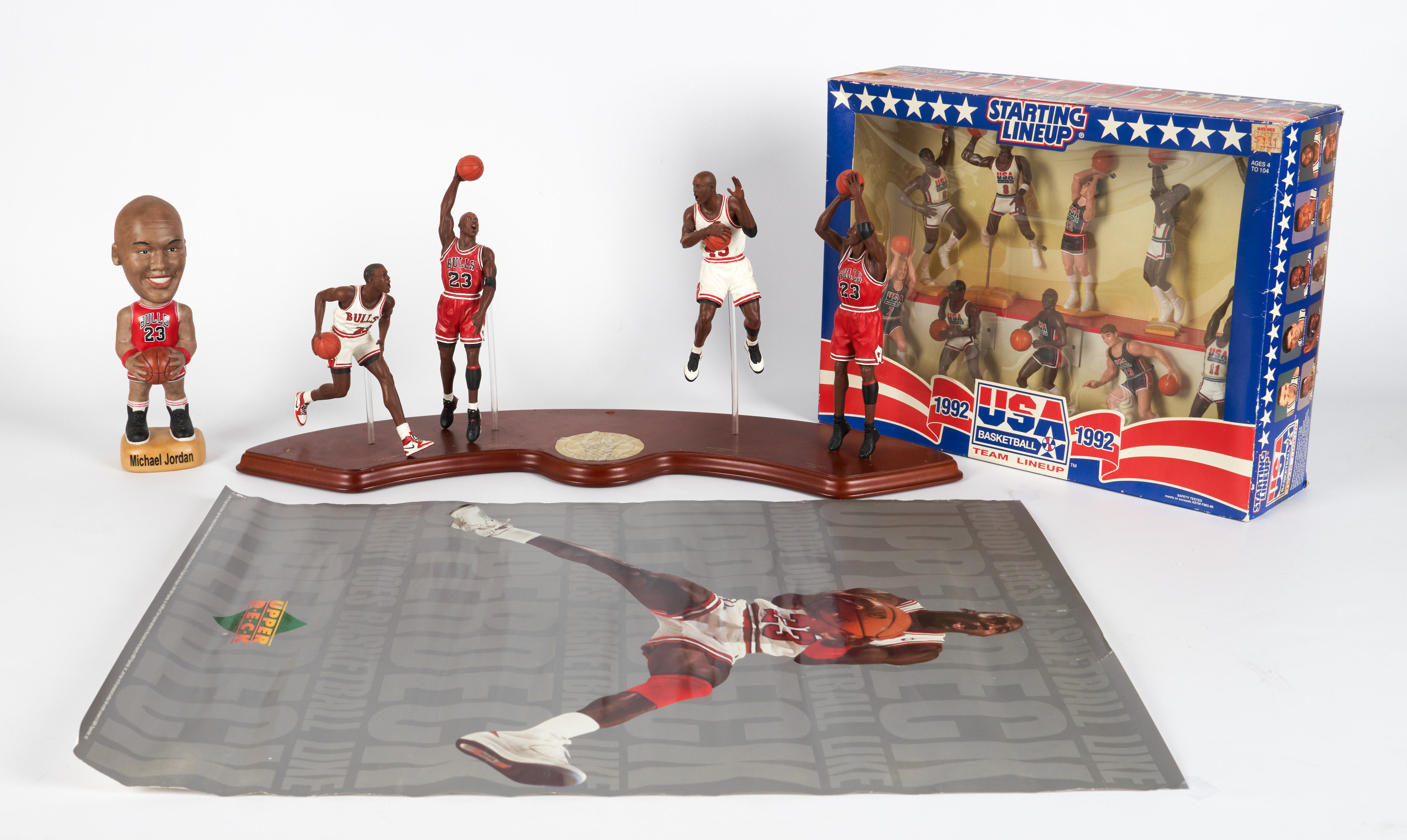 Michael Jordan lot, figures and bobblehead,