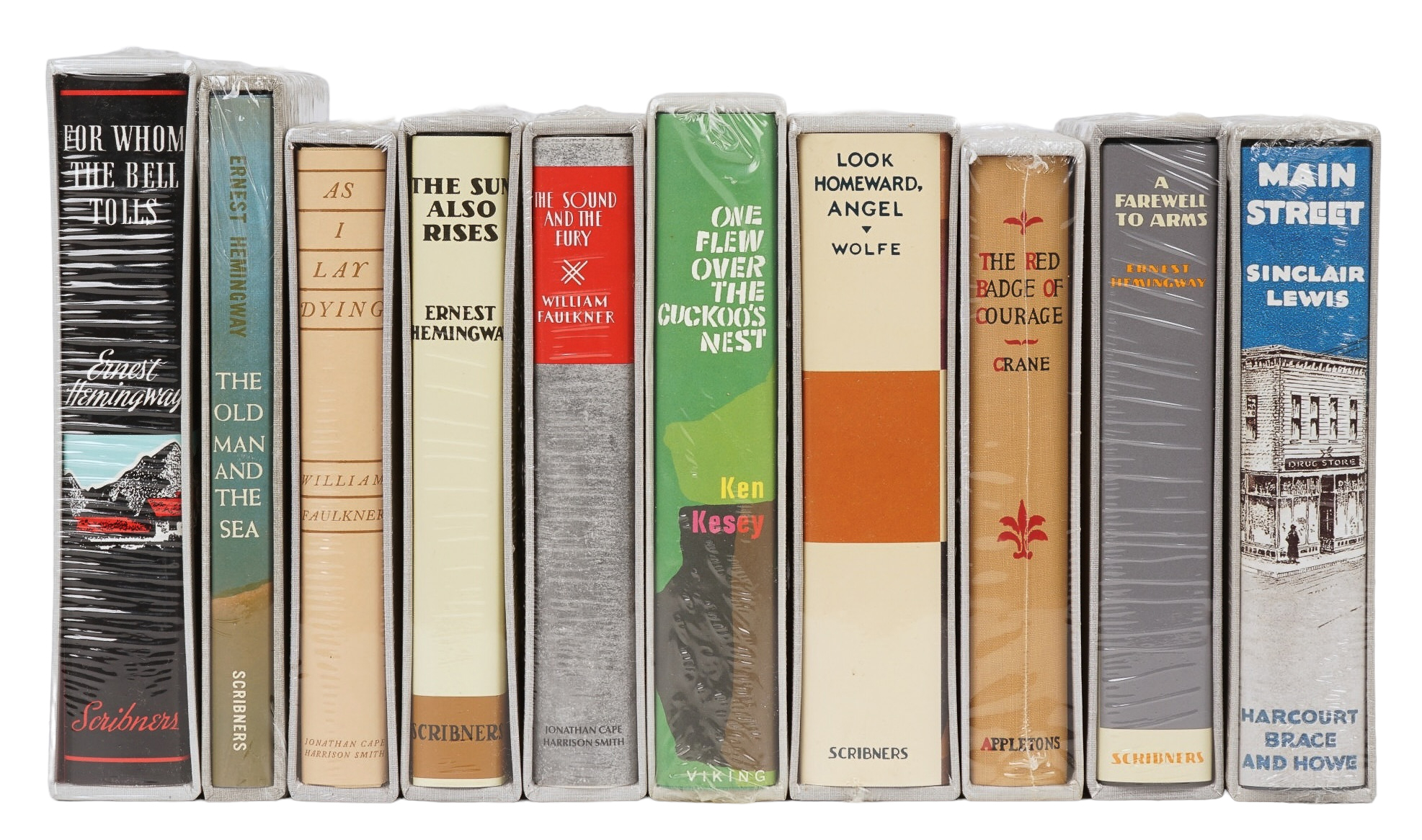 Ten replica printings of first editions