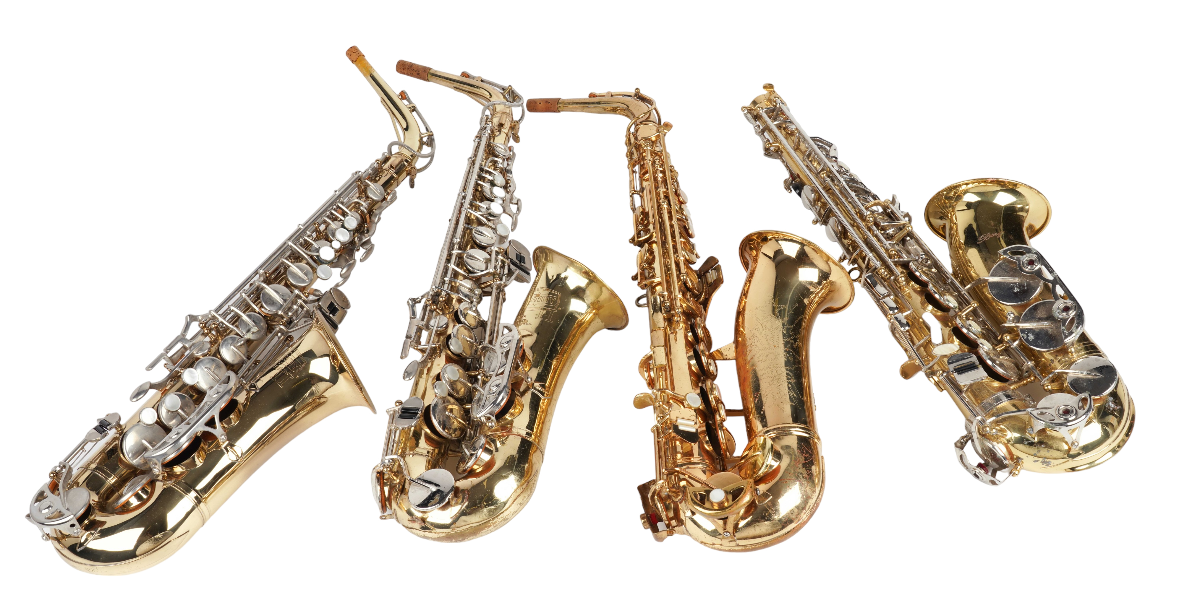 (4) Alto saxophones, c/o Bundy