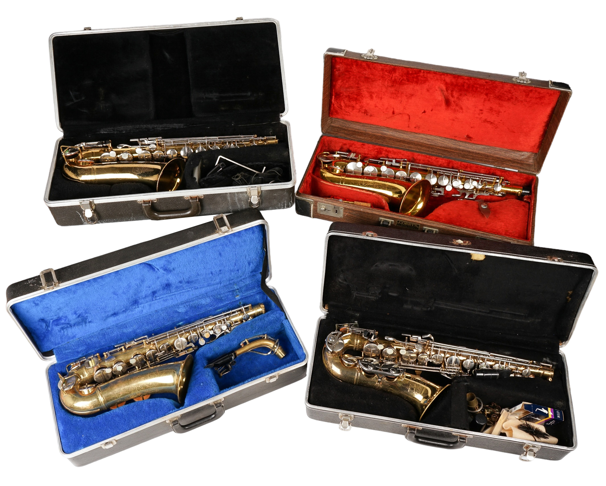 (4) Alto saxophones, c/o Bundy