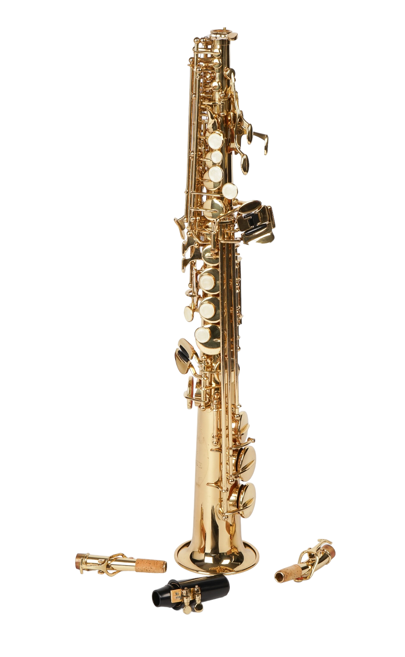 Sunrise soprano saxophone, with two