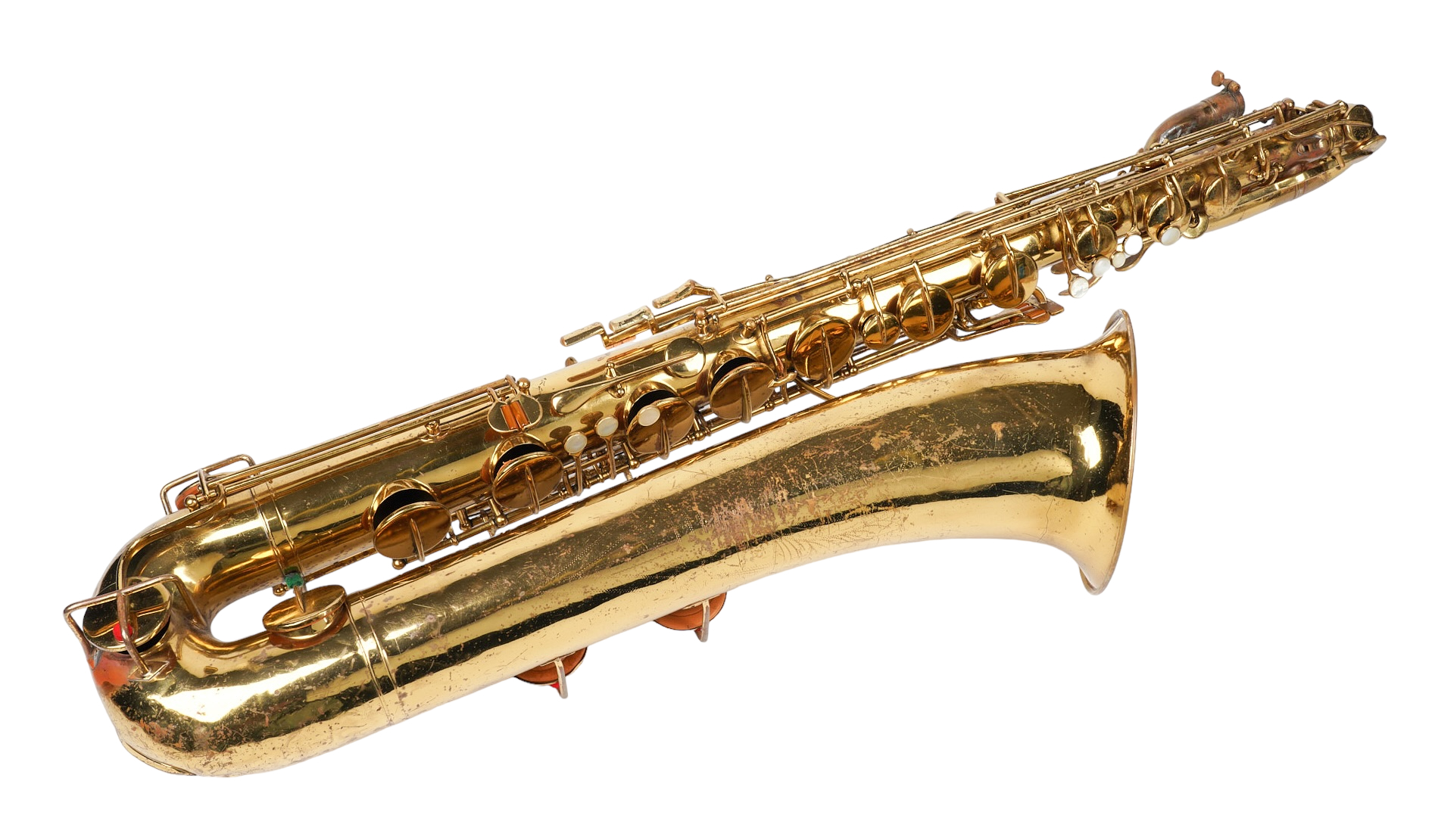 Buescher baritone saxophone, serial