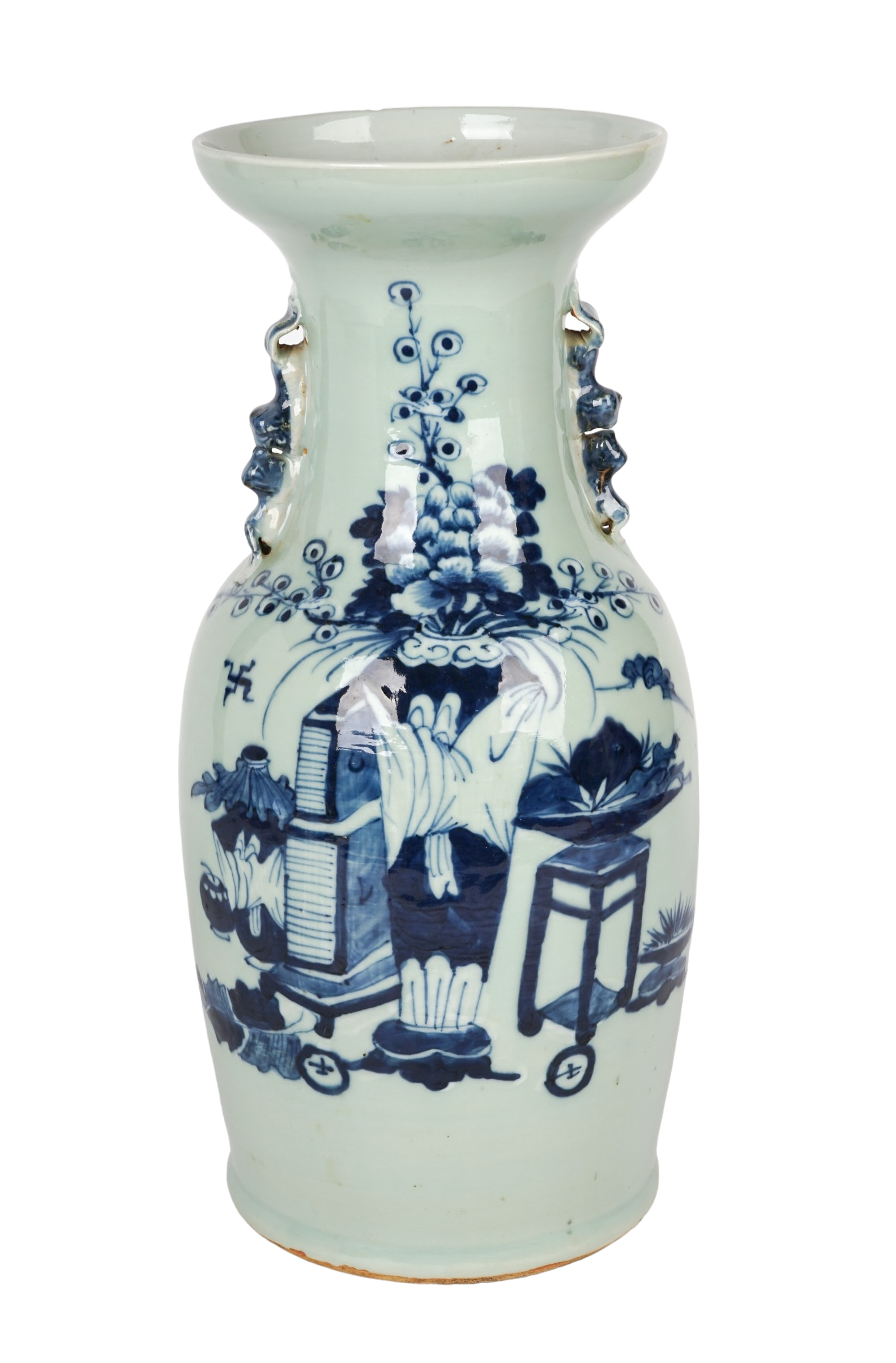 Chinese celadon porcelain vase,