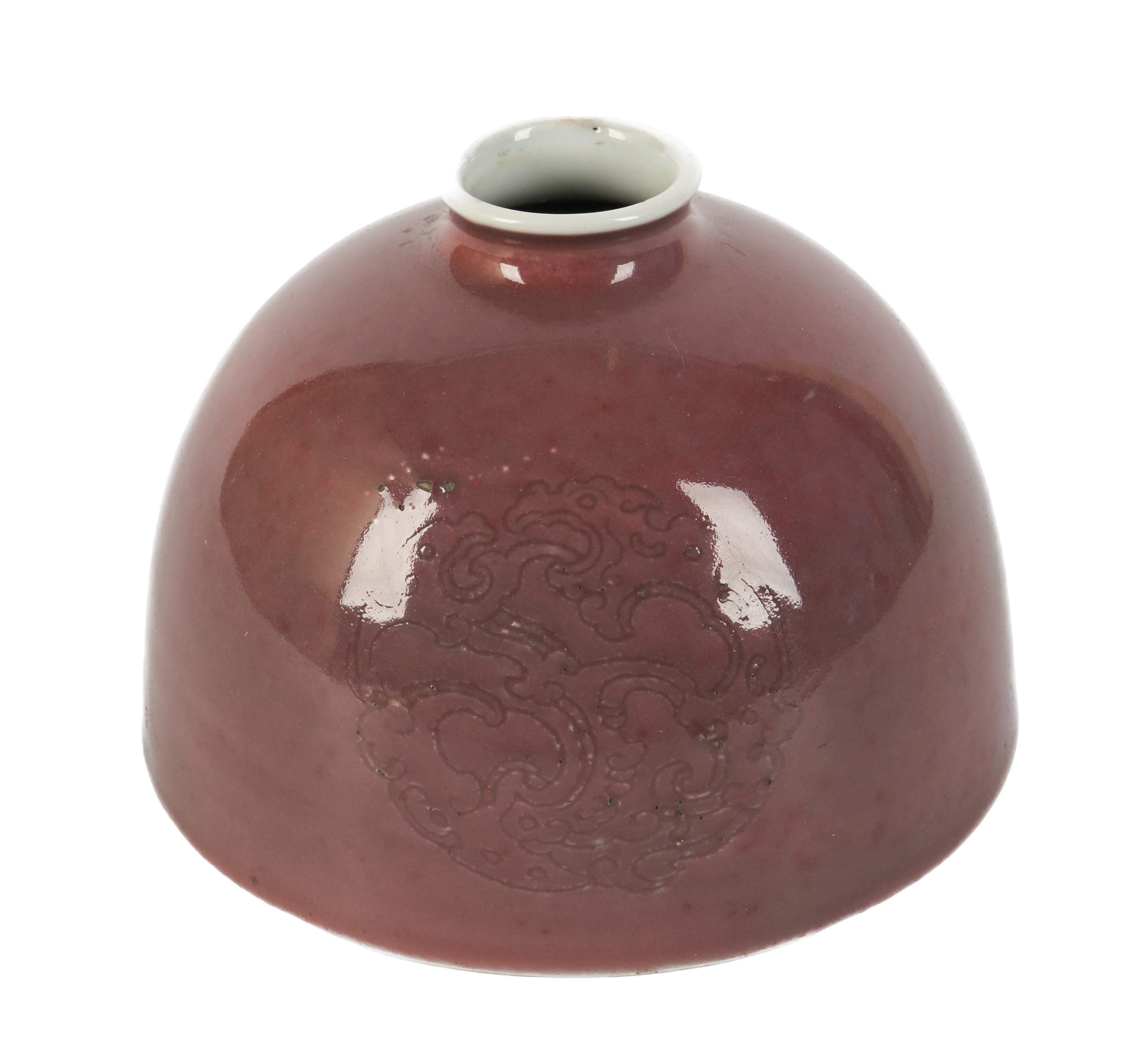 Chinese porcelain vase, etched