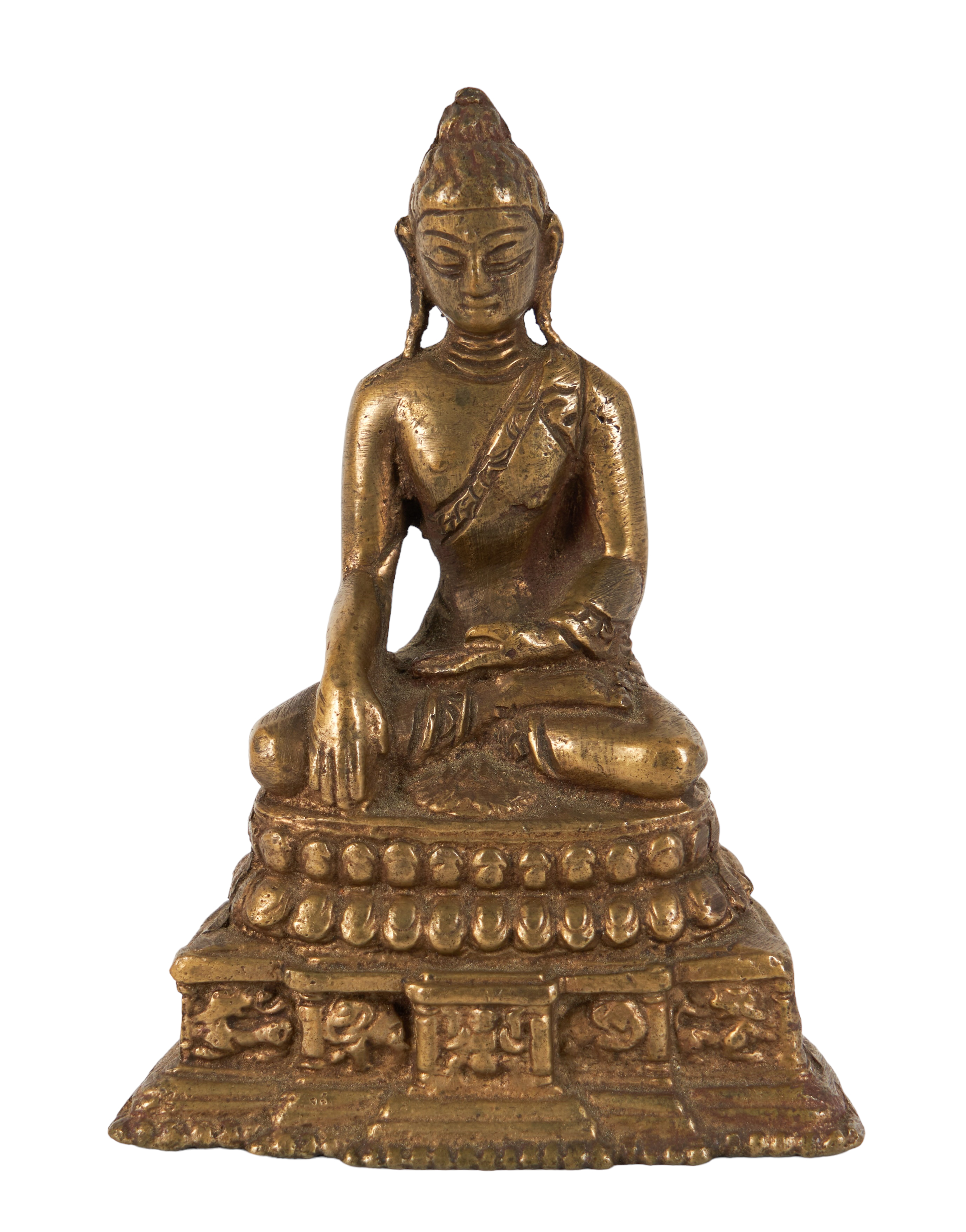 Tibetan gilt bronze miniature Buddha 2e22de