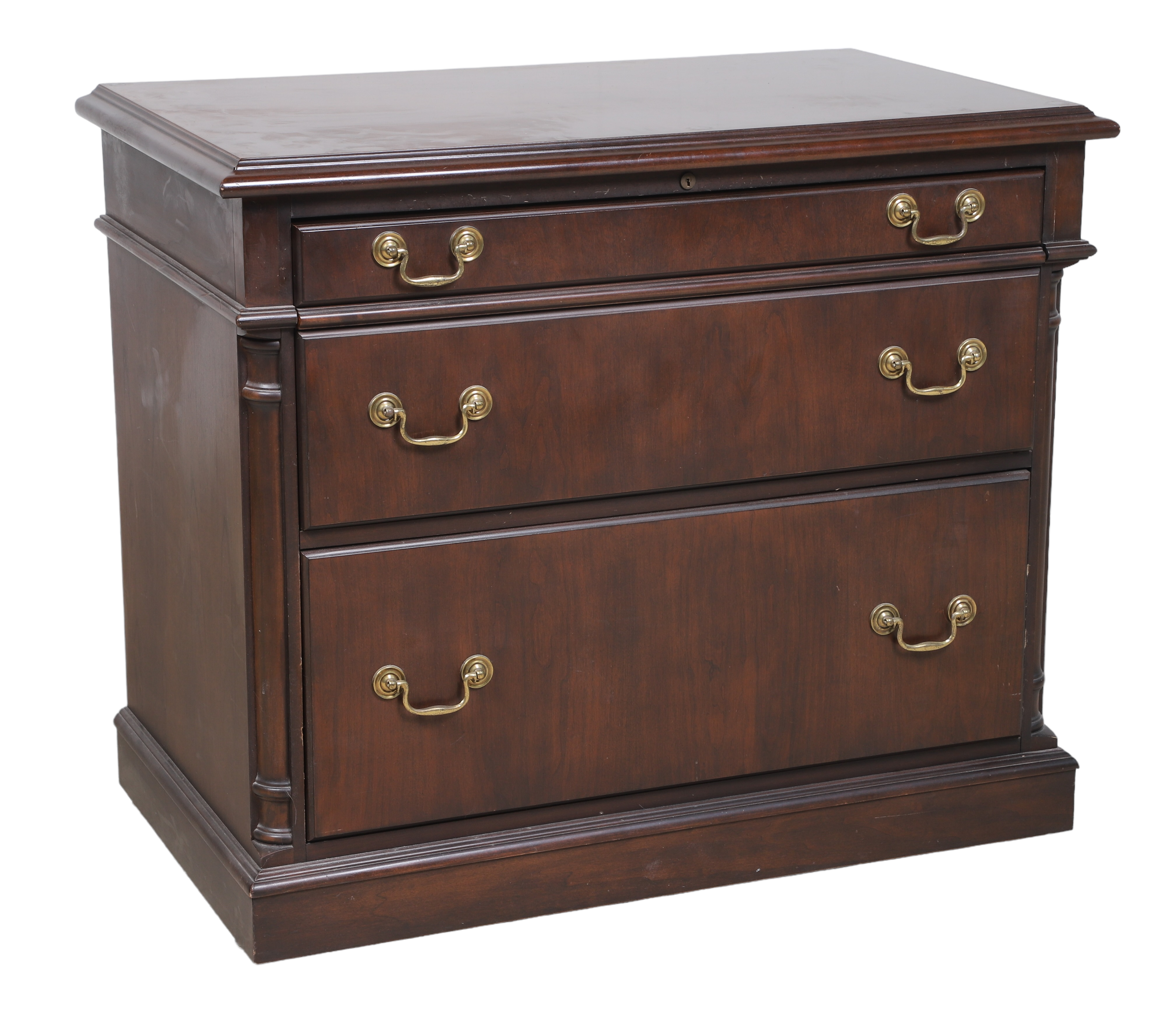 OFS mahogany 2 drawer lateral file,