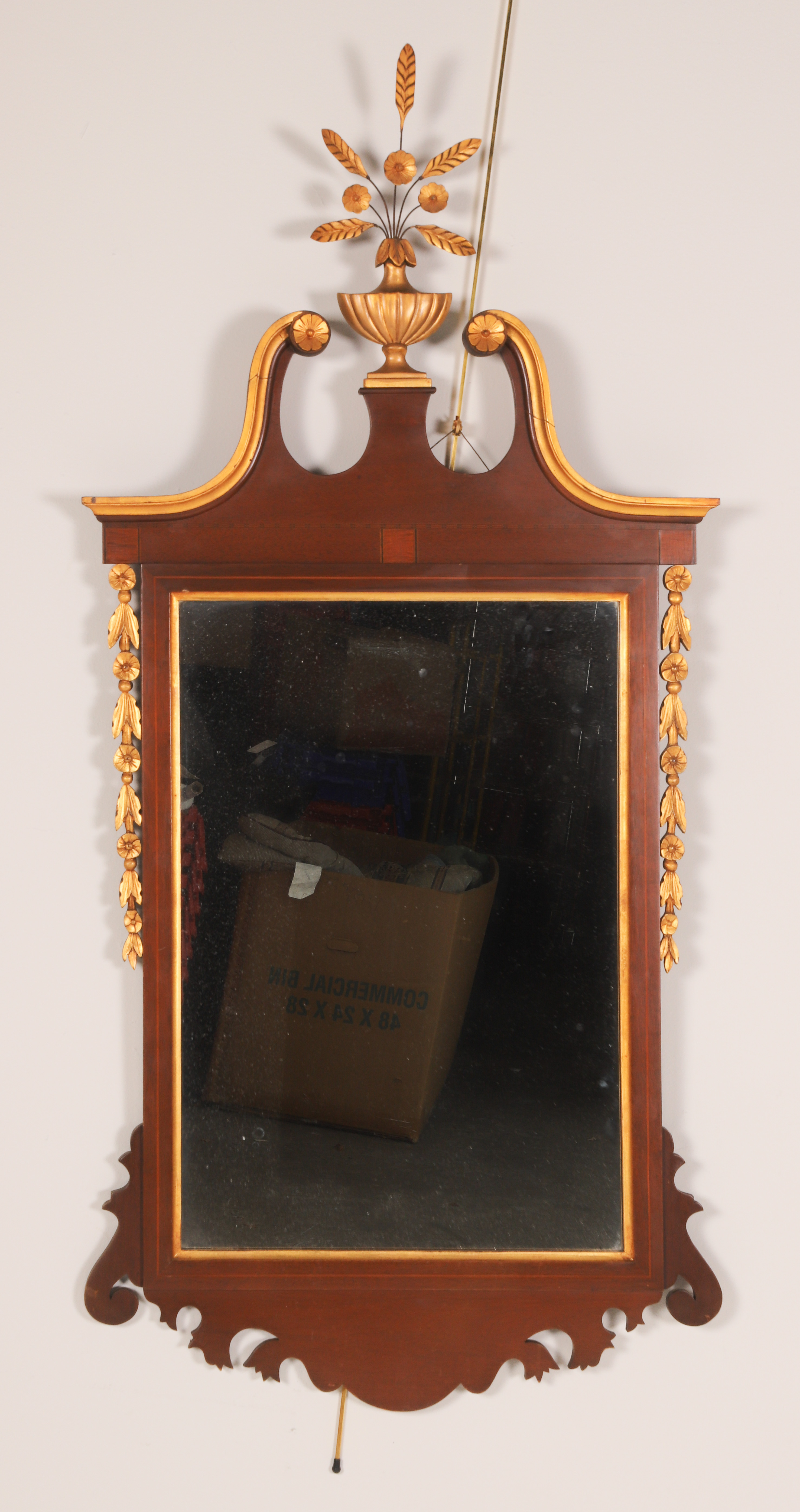 Chippendale style mahogany and