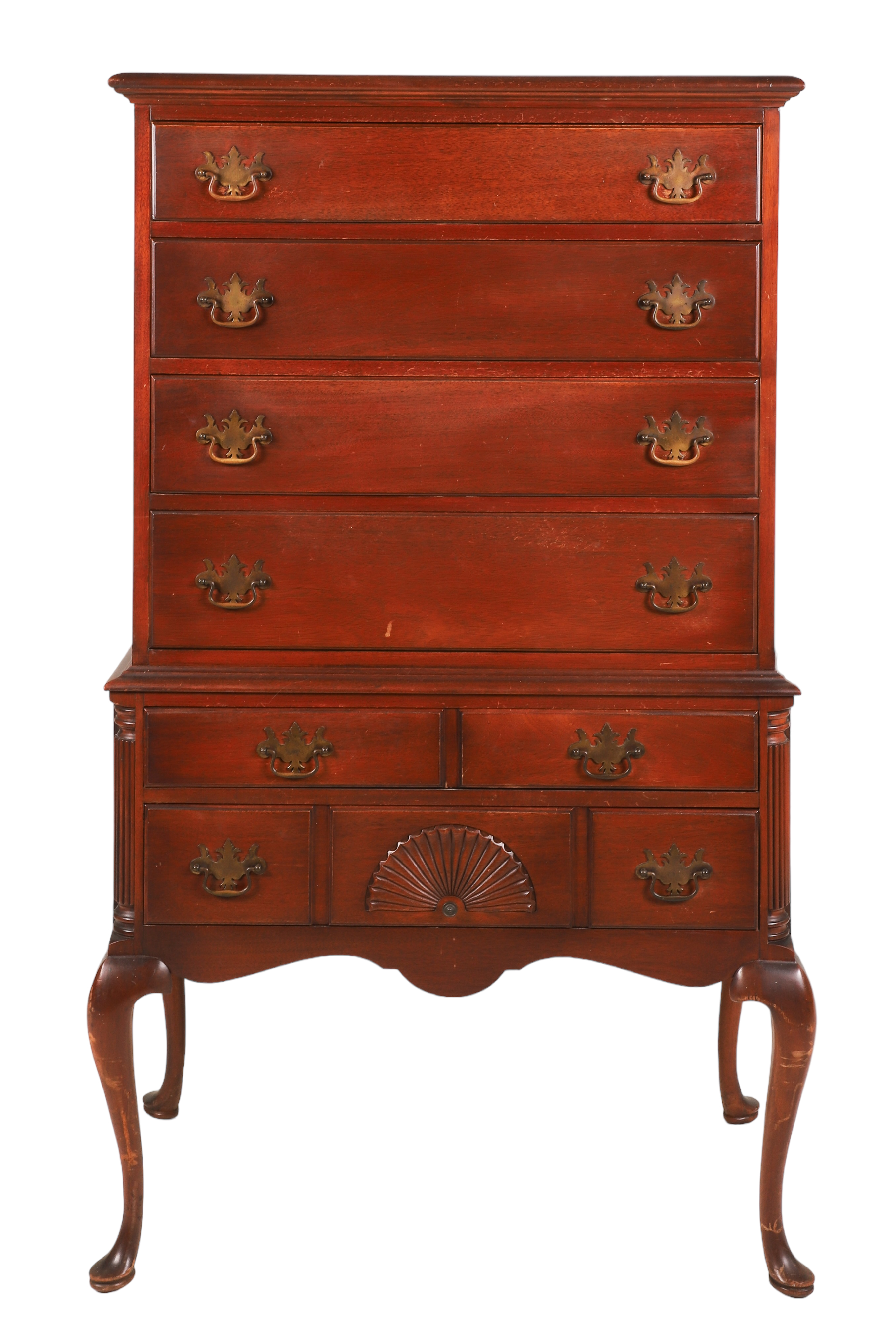 Queen Anne style mahogany high 2e2330