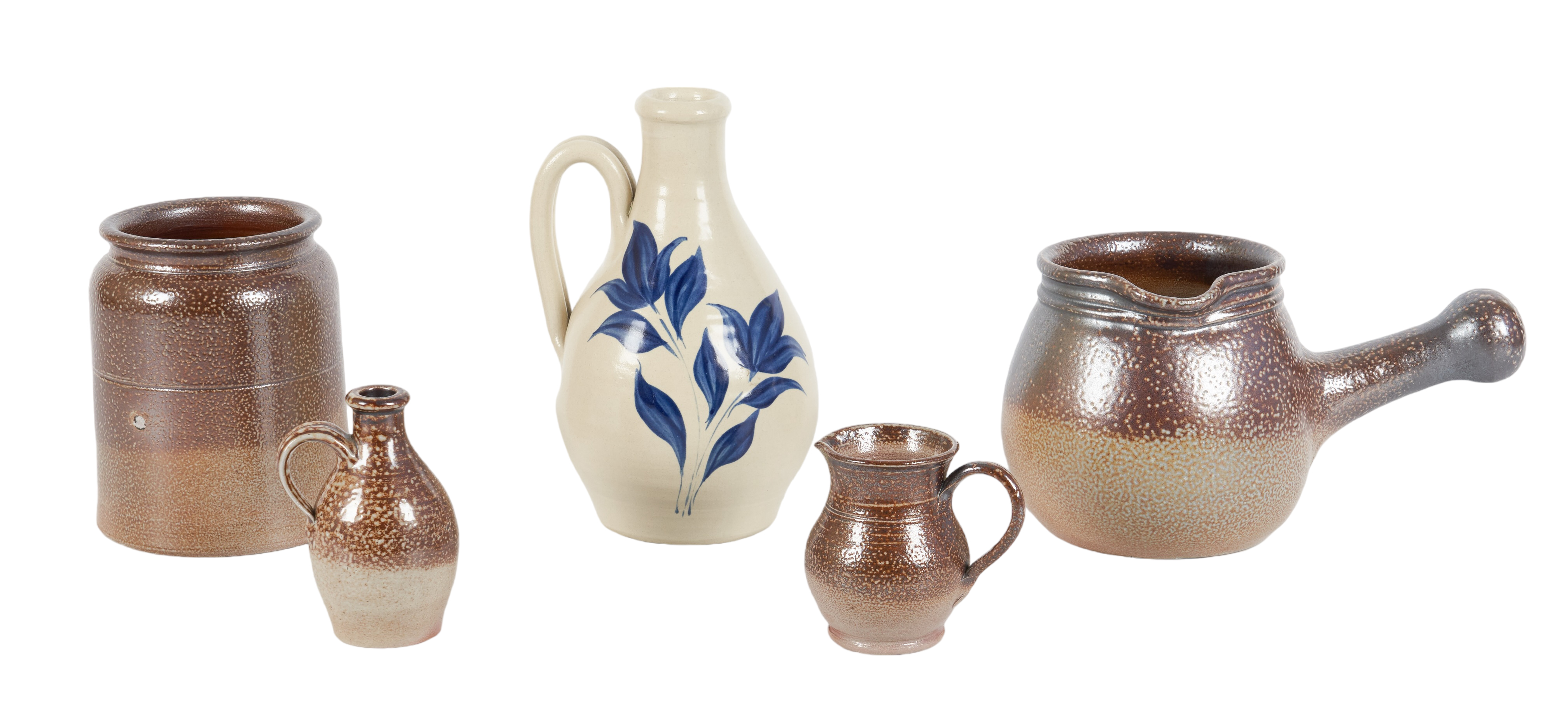 (5) Pcs Williamsburg pottery, c/o