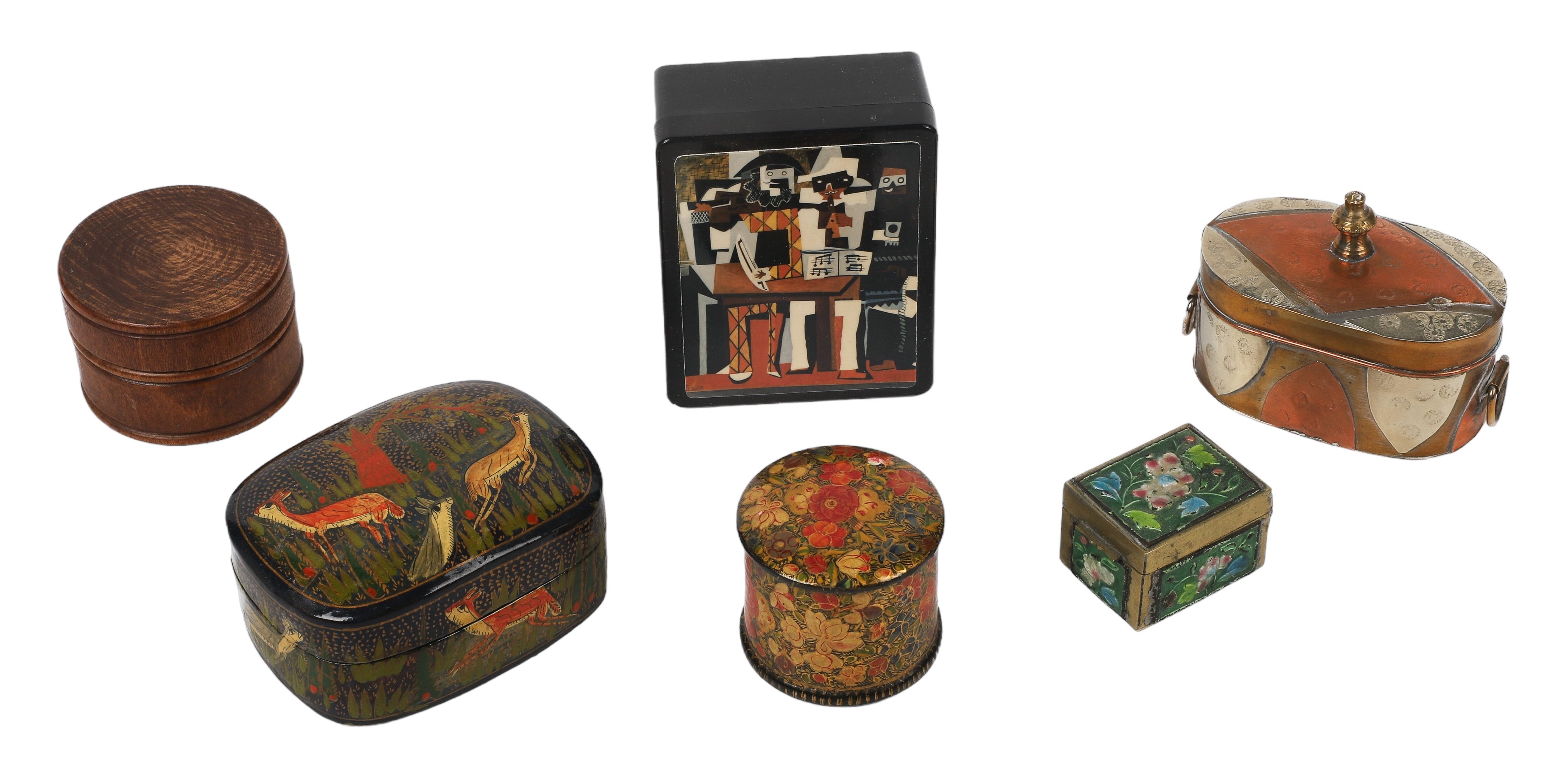  6 Trinket boxes c o papier mache 2e244a