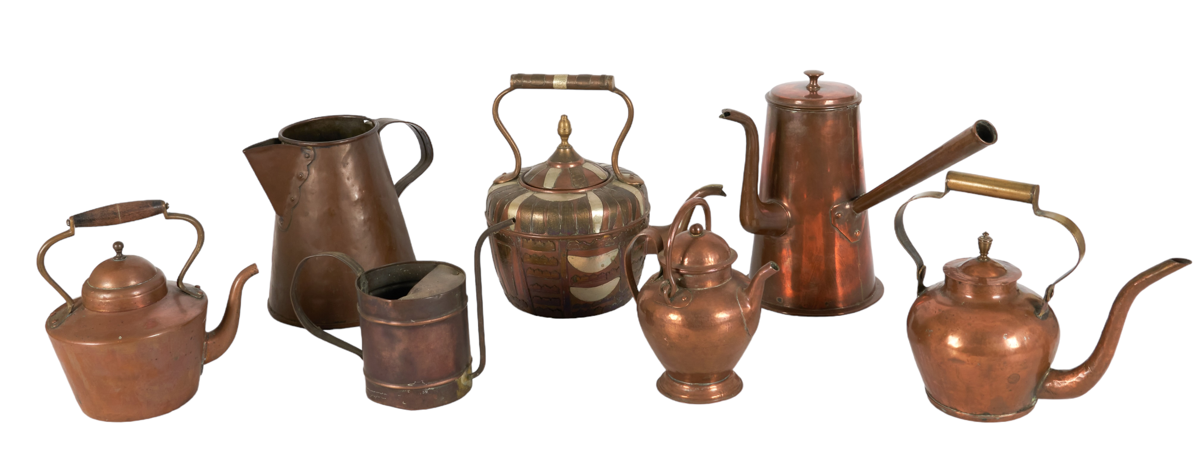 (7) Copper and Mixed Metal Pitchers