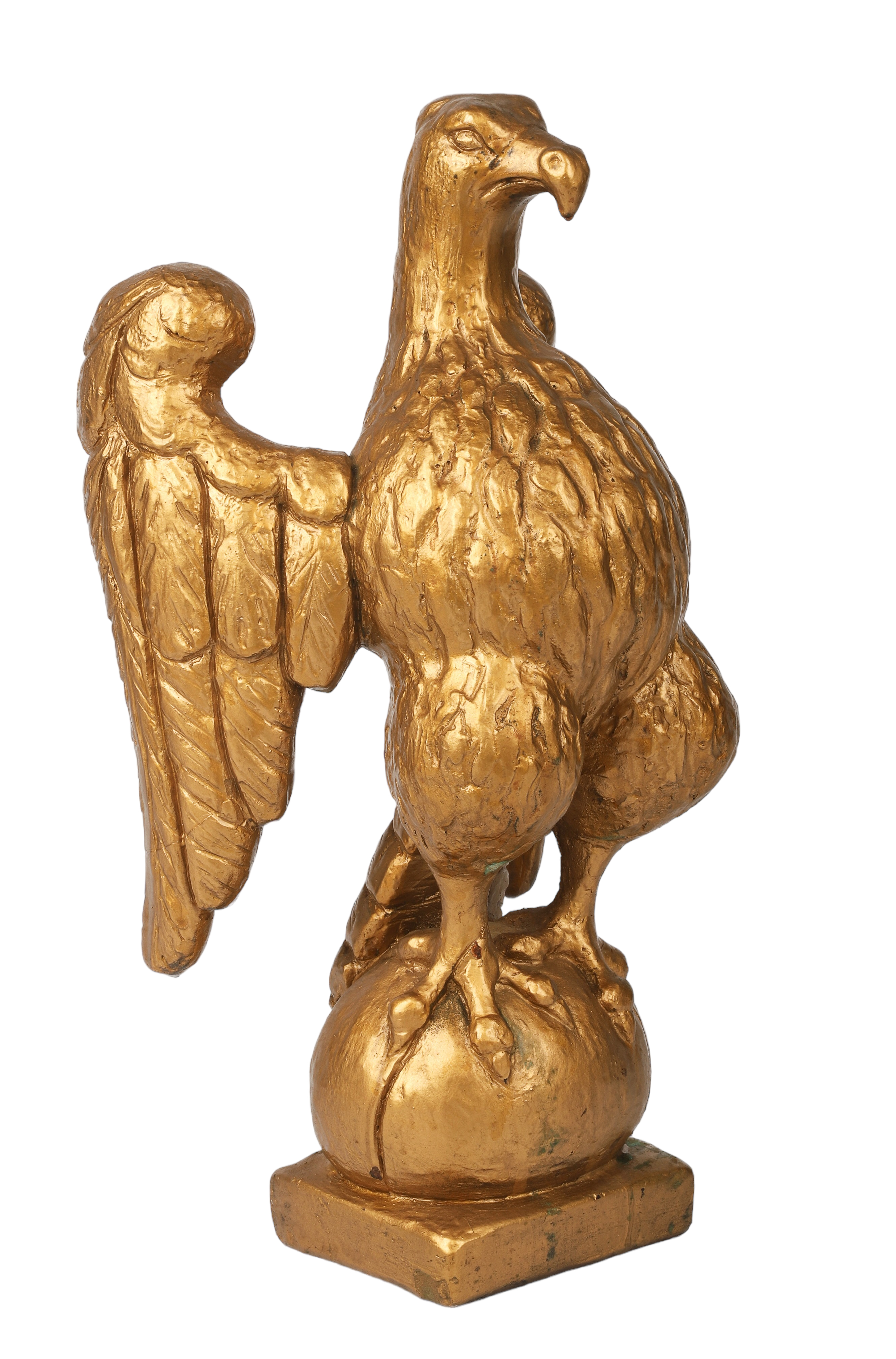 Gilt painted plaster American eagle  2e2472