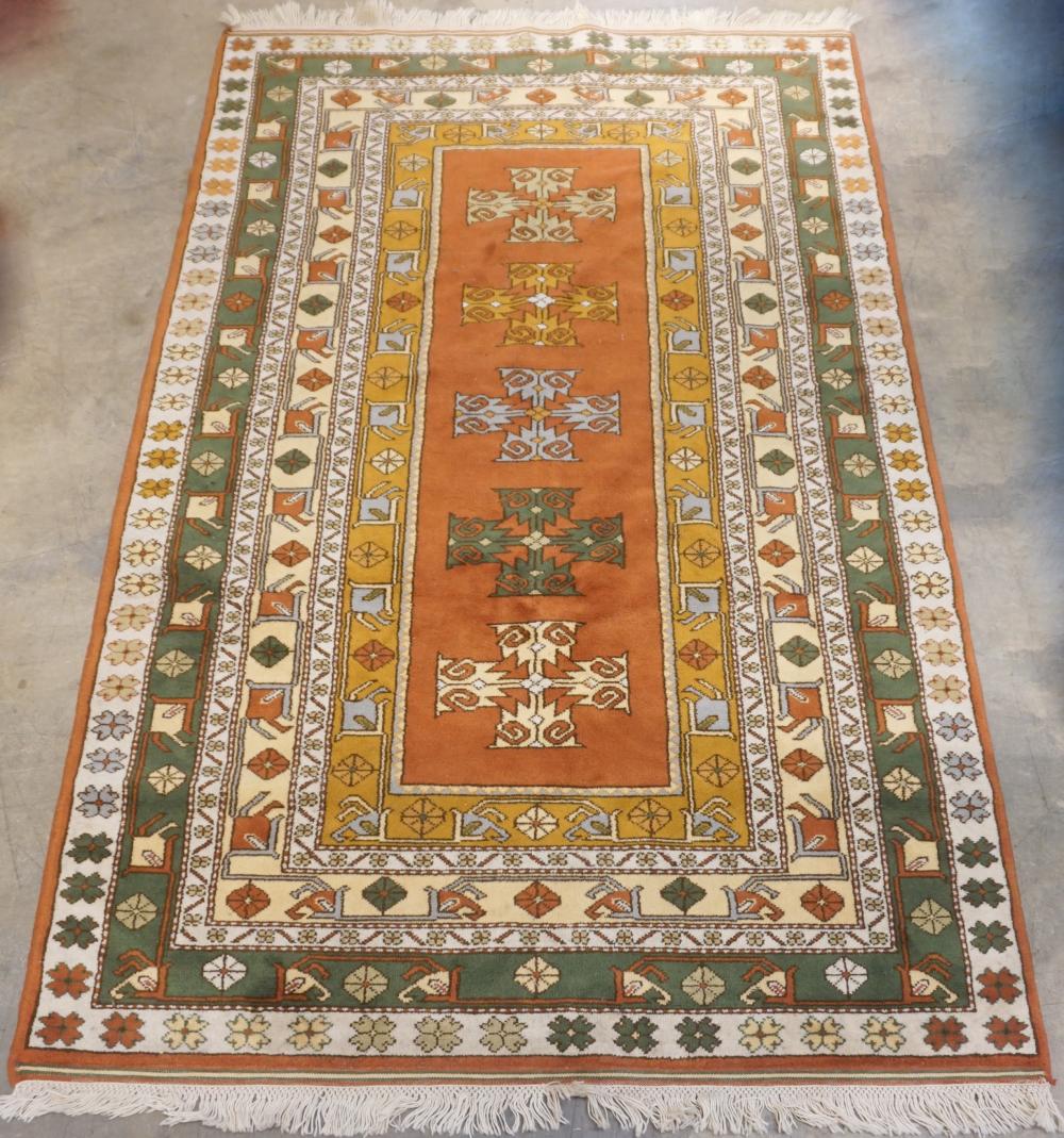 TURKISH RUG, 8 FT 1 IN X 4 FT 10