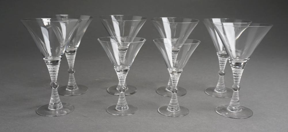 SET OF 8 LALIQUE TOSCANE STEM 2e4bb1