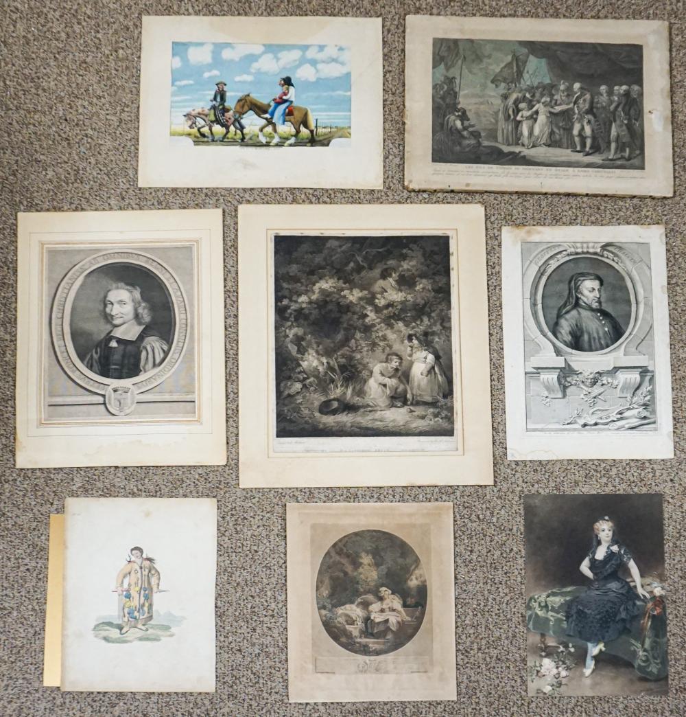 COLLECTION OF UNFRAMED ENGRAVINGS