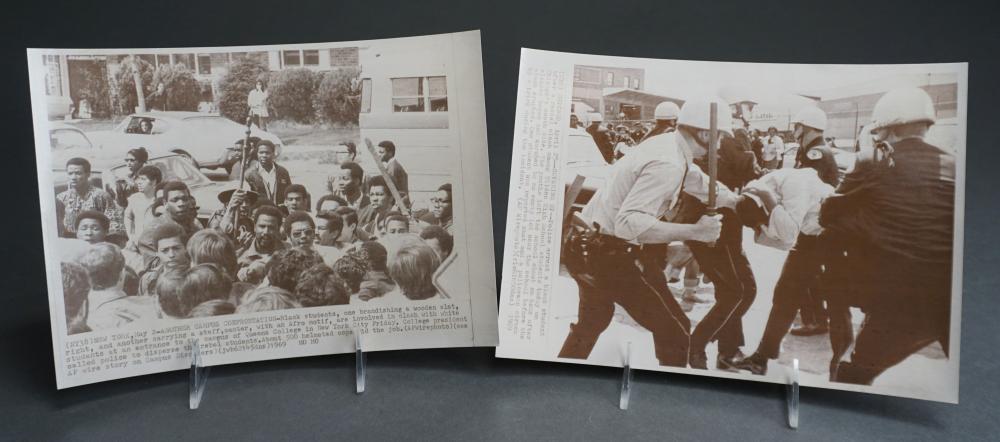 TWO 1969 PRESS PHOTOGRAPHS OF BLACK