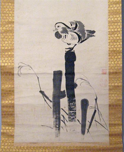 Large chinese scroll, depicting