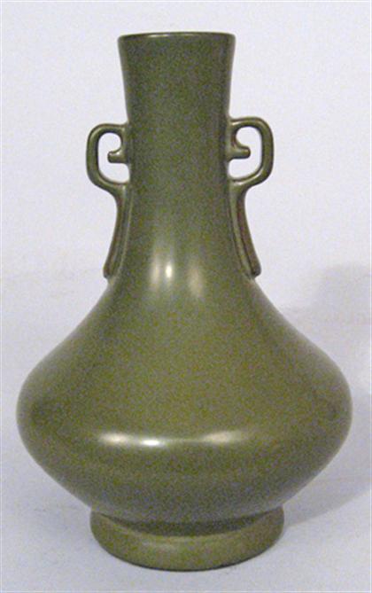 Chinese tea dust glazed vase  