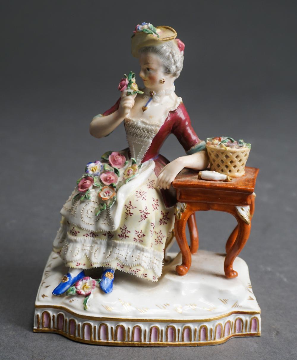 MEISSEN PORCELAIN ALLEGORICAL FIGURE