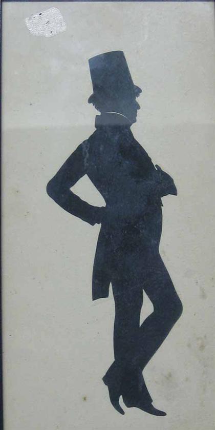 A Scottish Silhouette Of a gentleman  4a158
