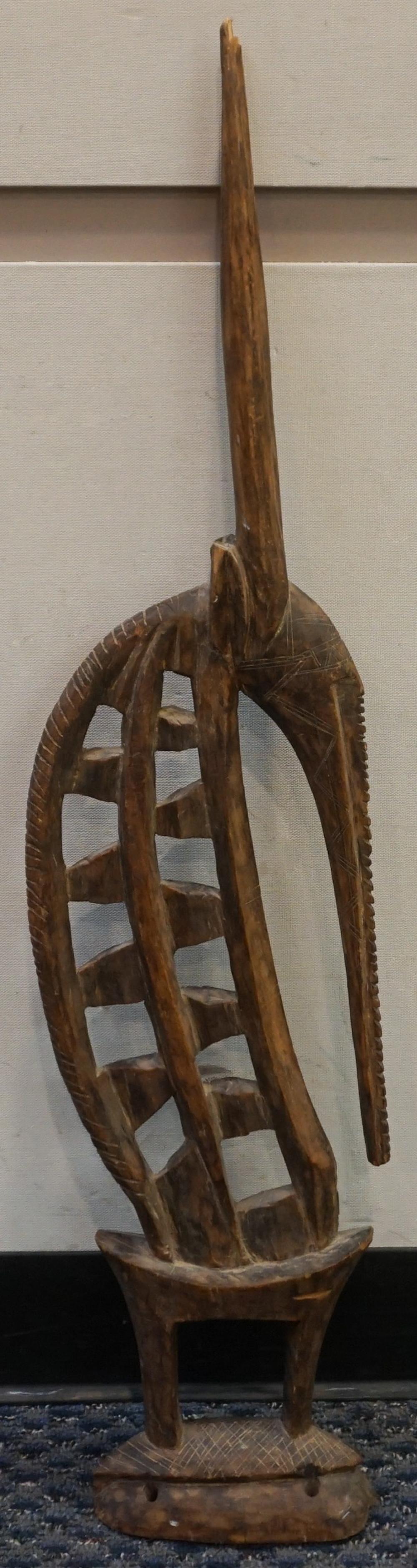 WEST AFRICAN CARVED WOOD CHIWARA