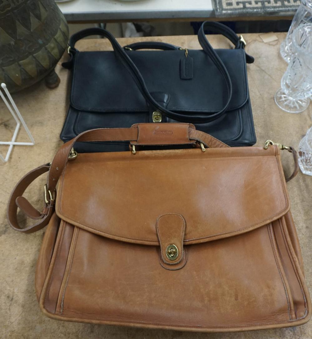 TWO COACH LEATHER BRIEFCASESTwo 2e4dcf