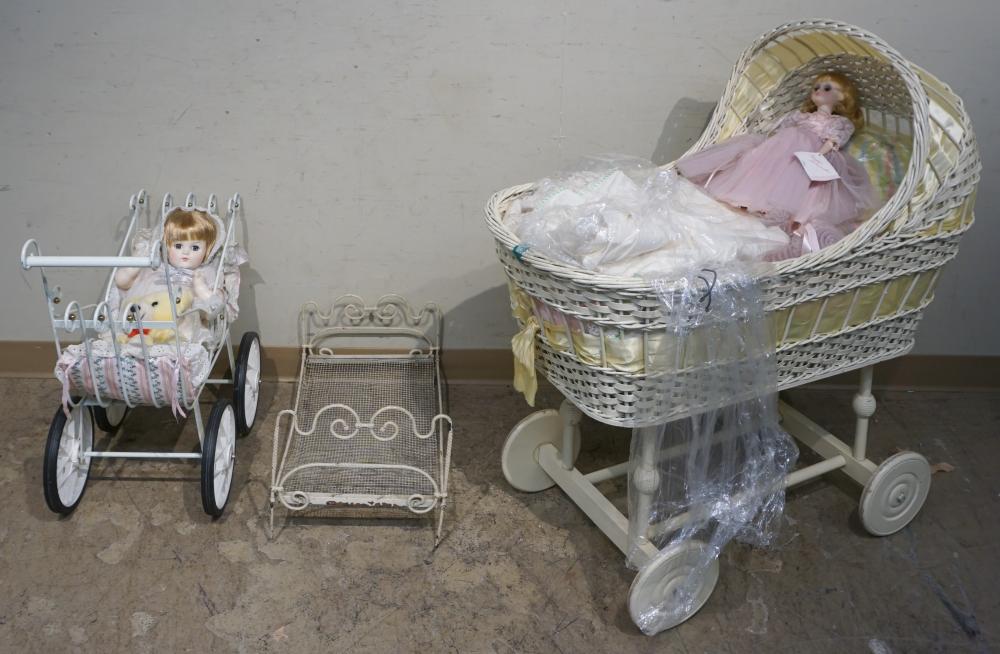 WICKER BABY CARRIAGE METAL BABY 2e4df9