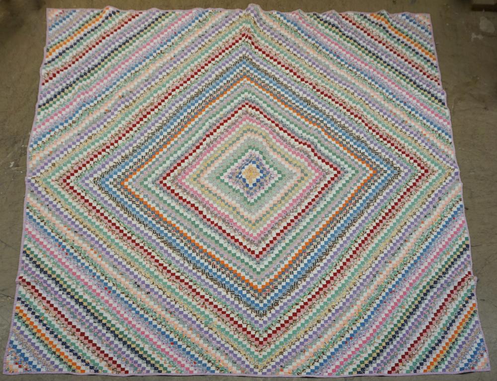 PATCHWORK QUILT LATE 19TH EARLY 2e4e21