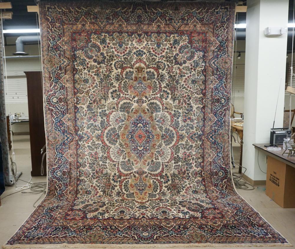 KERMAN RUG, APPROX. 14 FT X 10