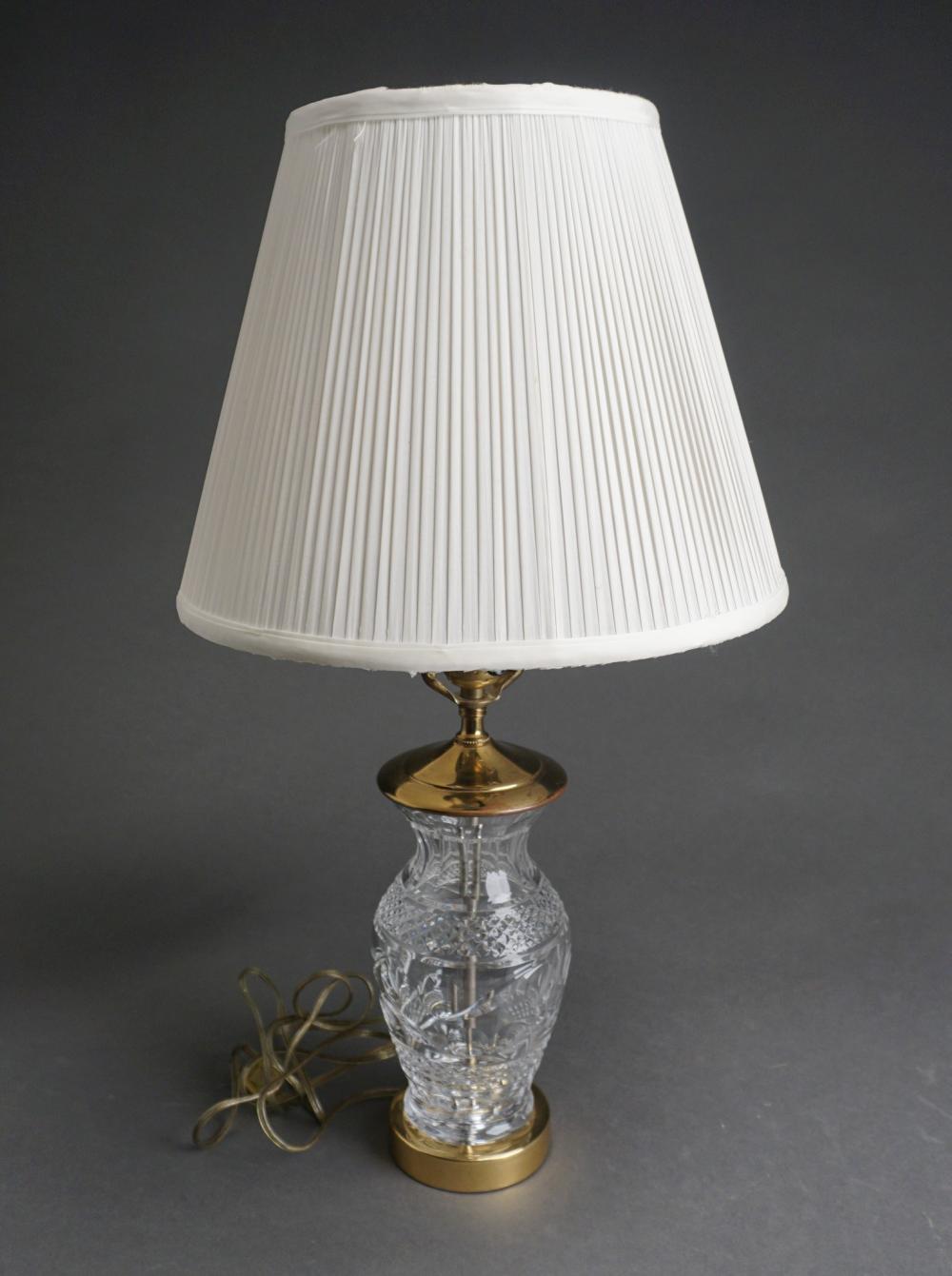 WATERFORD CUT CRYSTAL TABLE LAMP H: