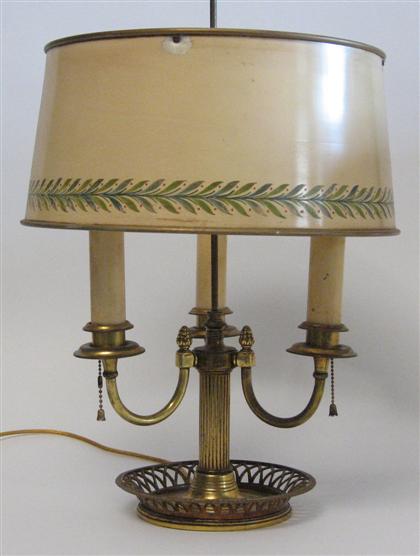 Louis XVI style brass bouillotte