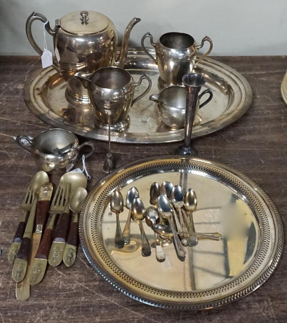 GROUP OF ASSORTED SILVERPLATE INCLUDING 2e4e96
