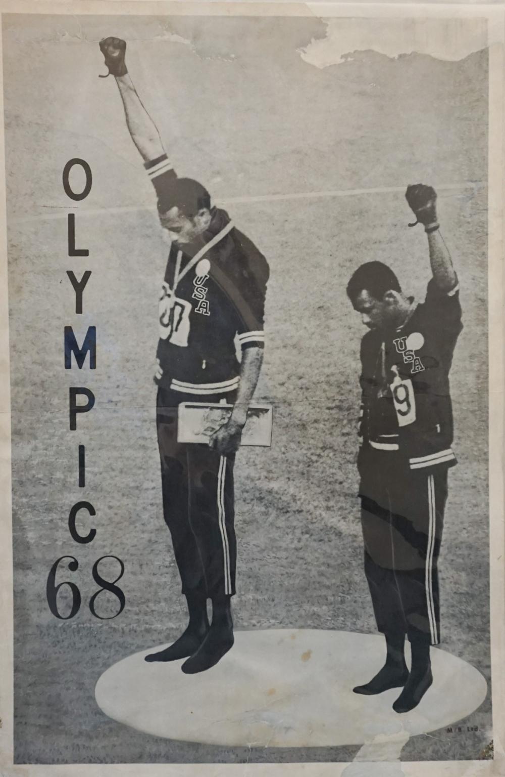 1968 OLYMPICS BLACK POWER SALUTE