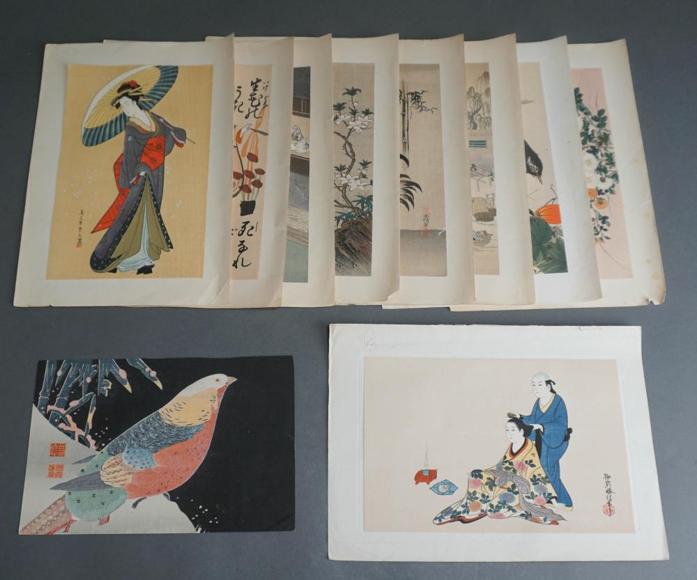 COLLECTION OF UNFRAMED JAPANESE 2e4ef6