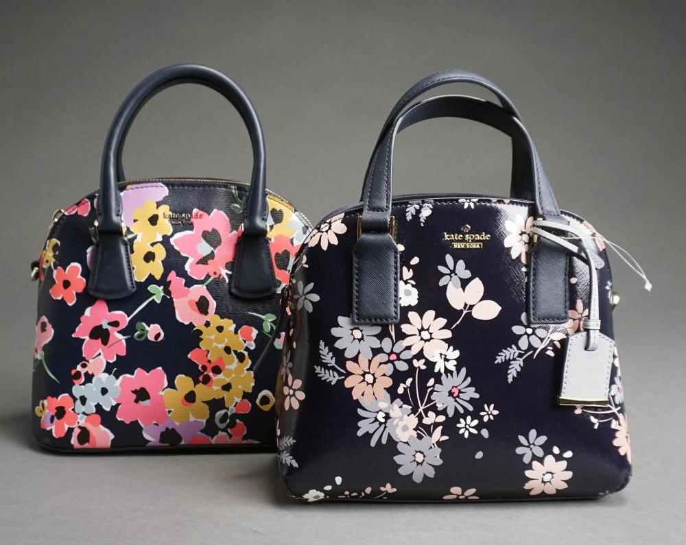 TWO KATE SPADE FLORAL PRINTED HANDBAGS 2e4ef8