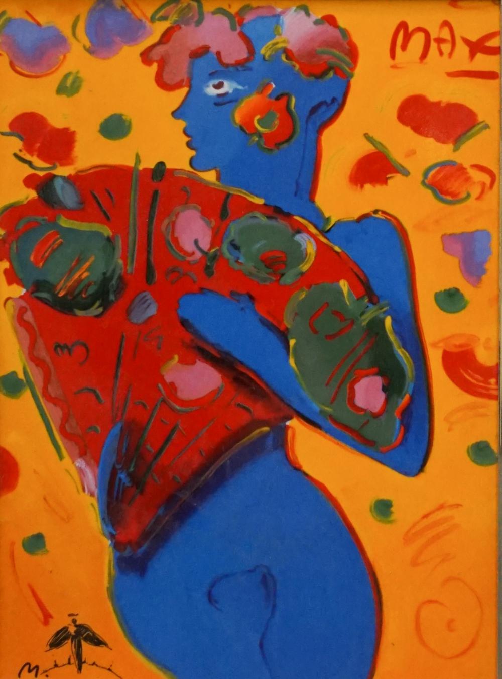 AFTER PETER MAX FAN DANCER PRINTED 2e4f04
