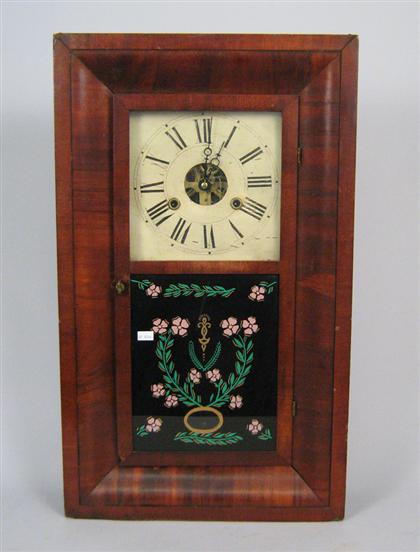 Mantle clock    With reverse painted