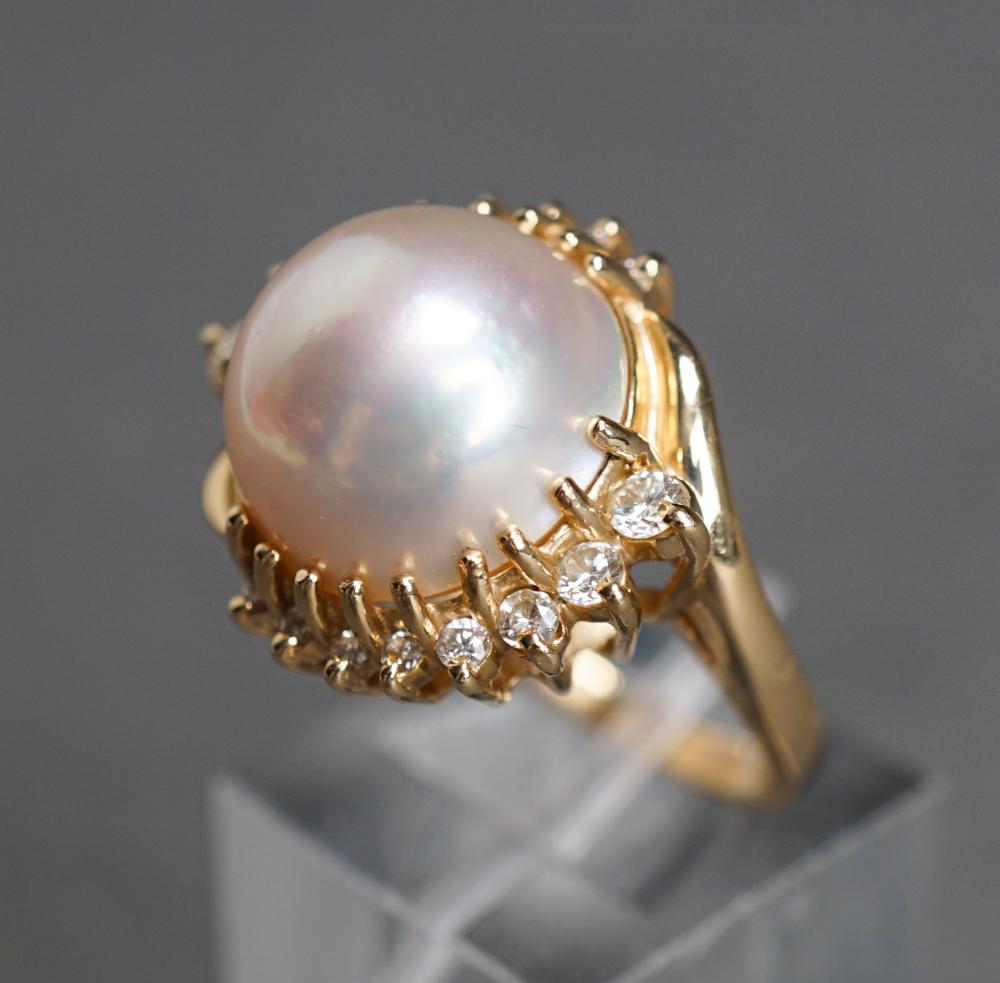 14 KARAT YELLOW GOLD MABE PEARL 2e4f1a