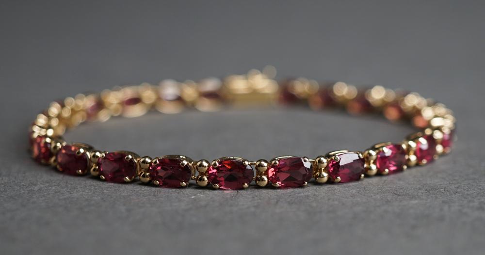 14-KARAT YELLOW-GOLD AND PINK TOPAZ