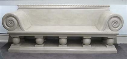 Neoclassical style painted settee 4a190