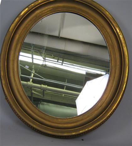 Large oval mirror In gilt frame  4a194