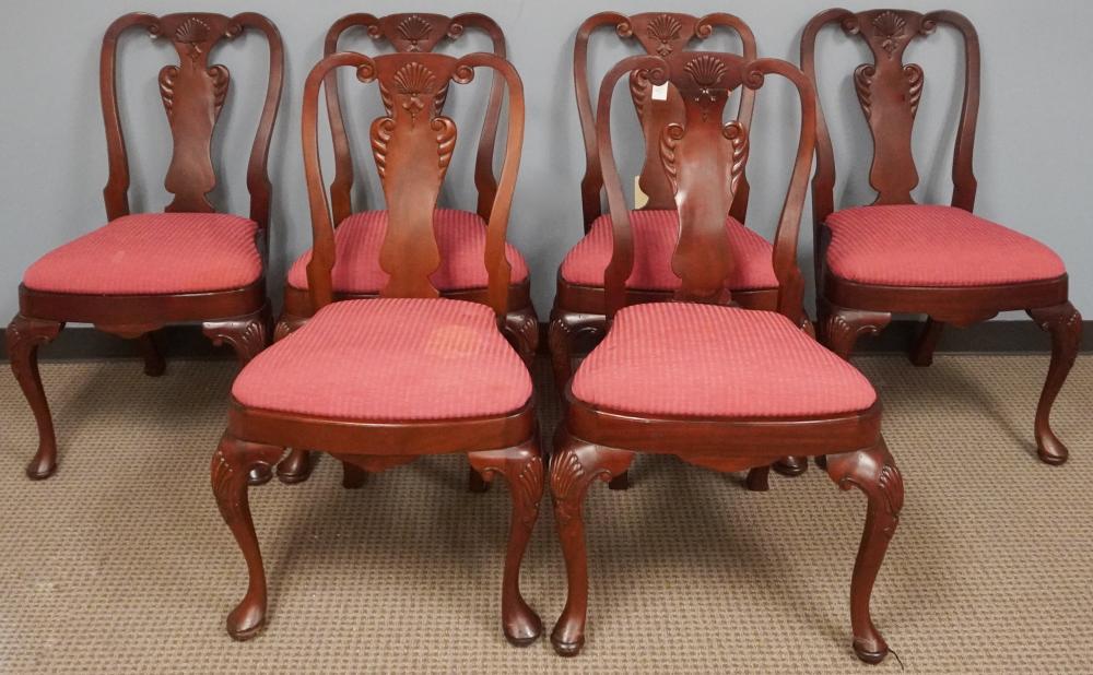 SET OF SIX QUEEN ANNE STYLE MAHOGANY 2e4fe4