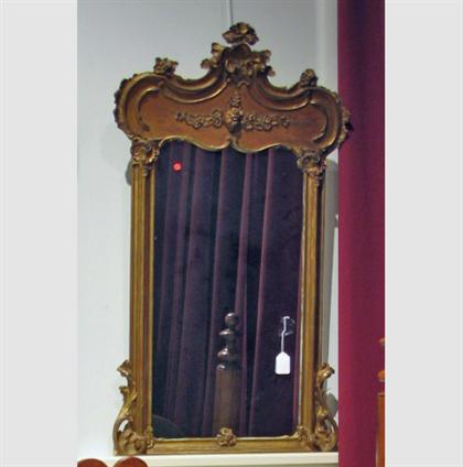 Victorian gilt and gesso wall mirror 4a197