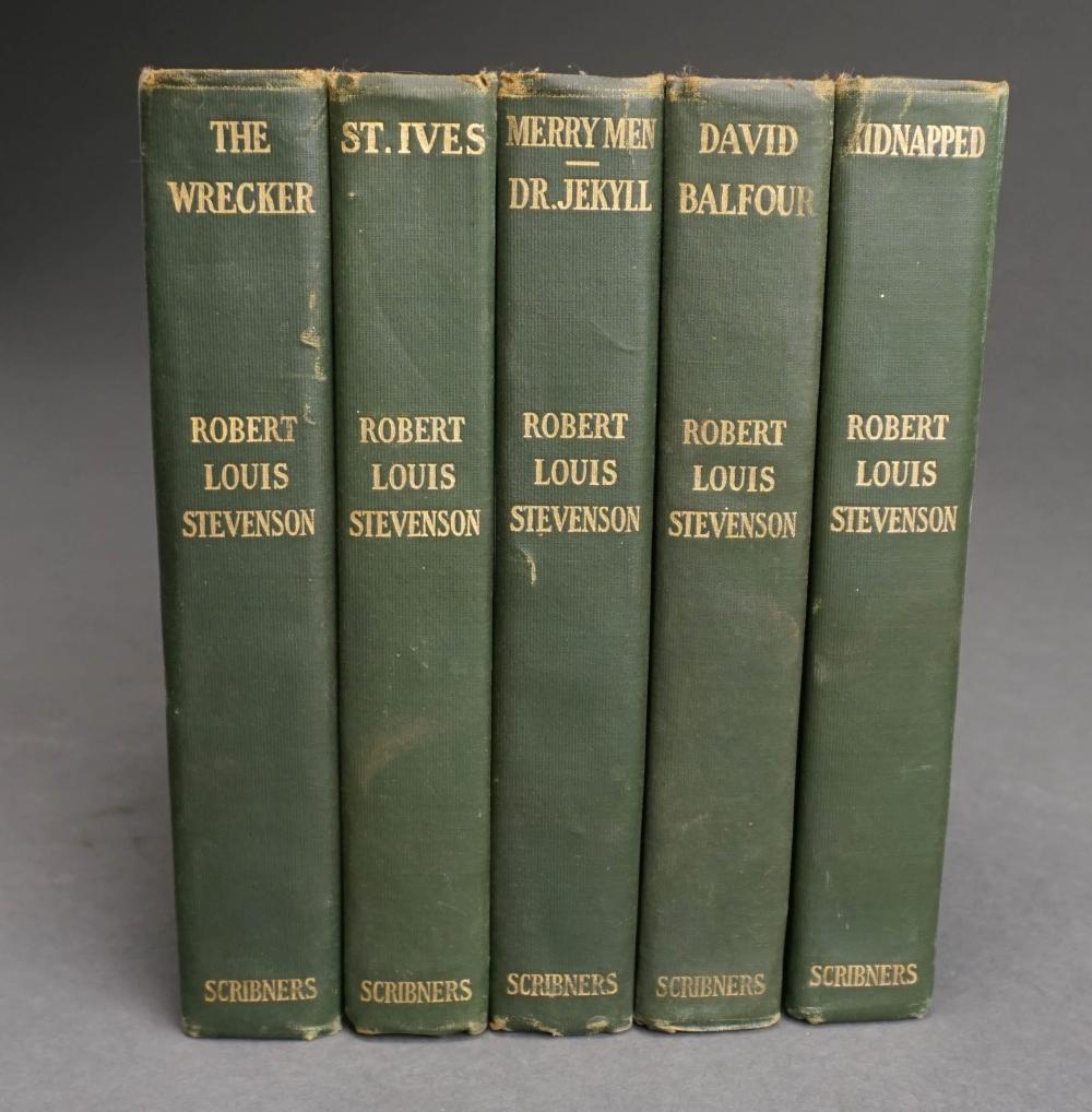 ROBERT LOUIS STEVENSON, FIVE VOLUMES,