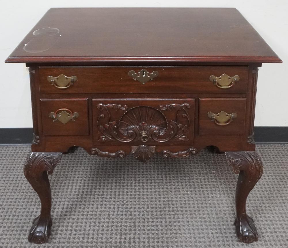 CHIPPENDALE STYLE MAHOGANY LOWBOY