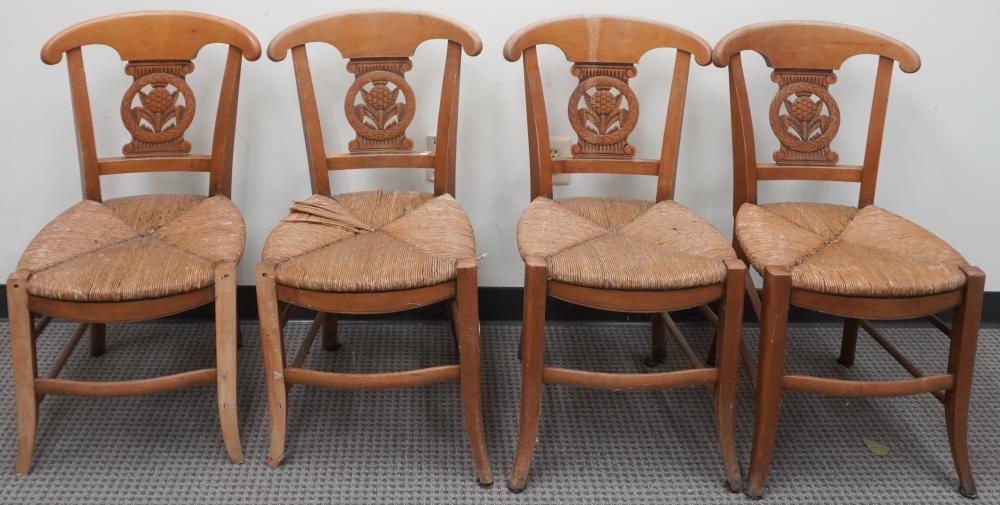 SET OF FOUR DIRECTOIRE STYLE RUSH