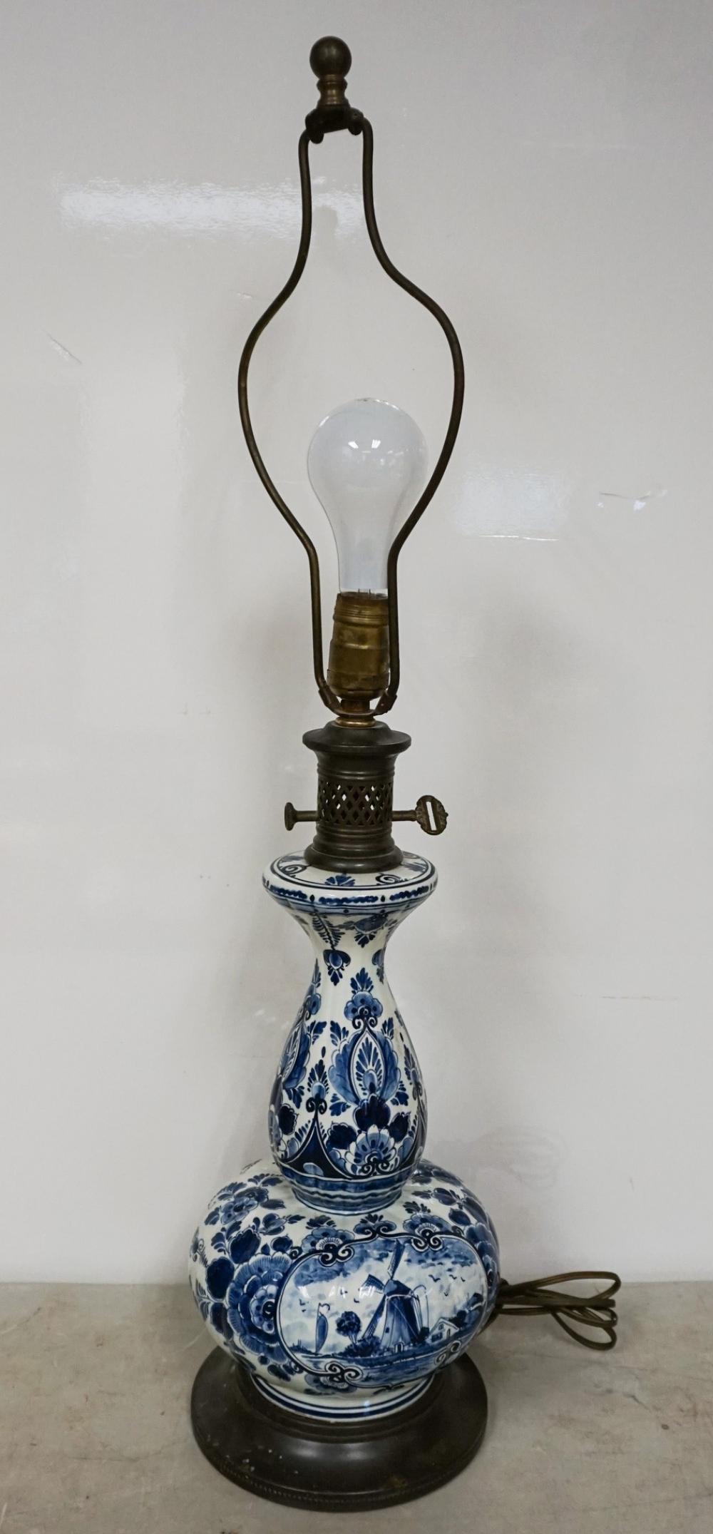 DELFT STYLE CERAMIC LAMP H 31 2e5030