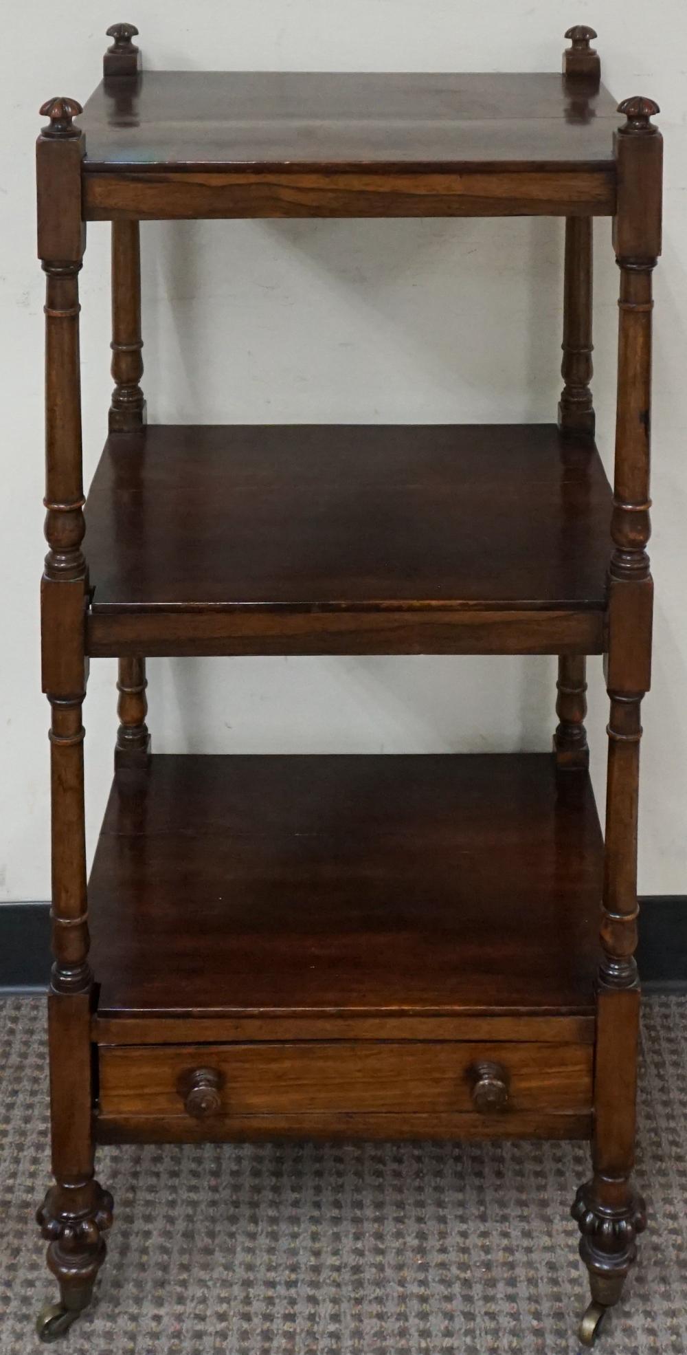 REGENCY ROSEWOOD THREE TIER ETAGERE 2e50c0