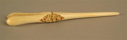 Ivory Glove Stretcher    Carved